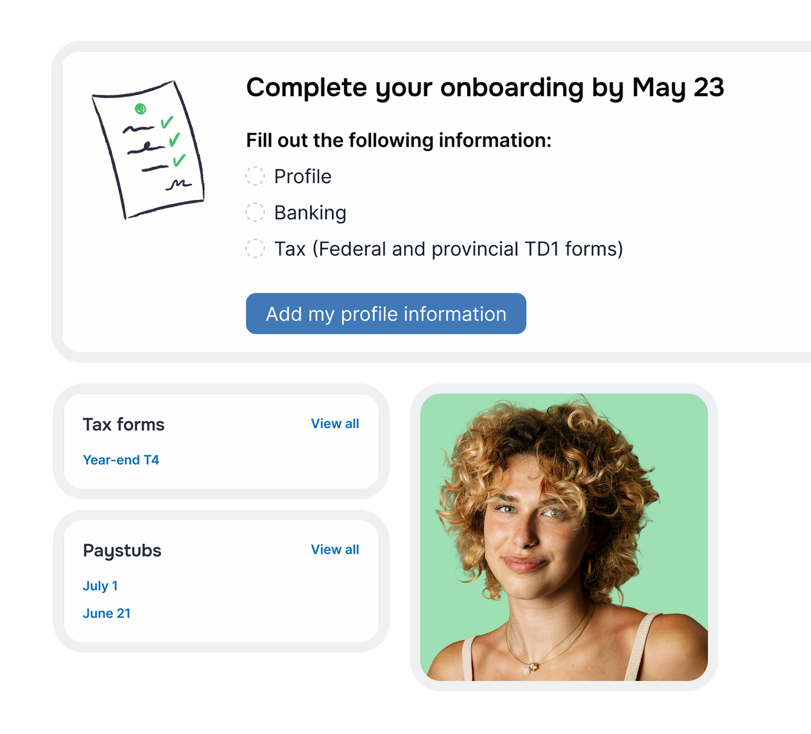 A self-serve employee hub your clients will love.
