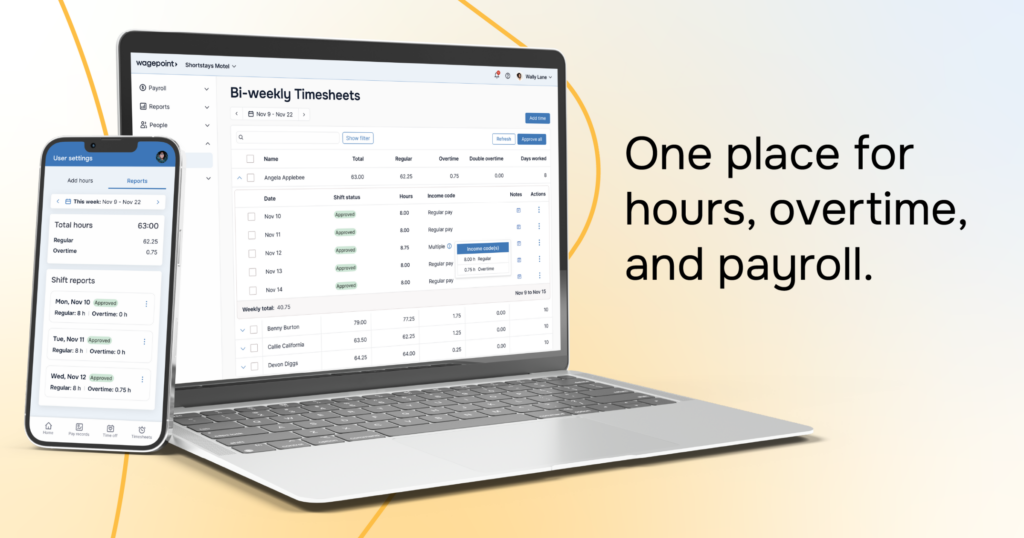 payroll timesheets Canada