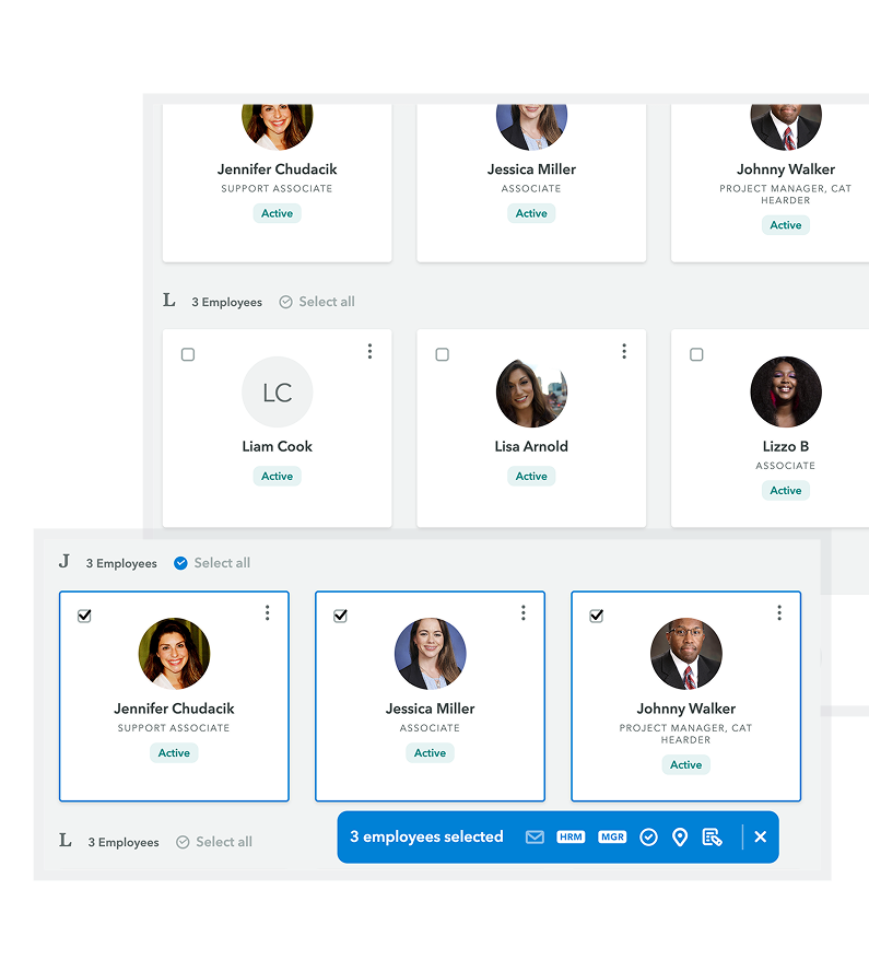 Employee data management.