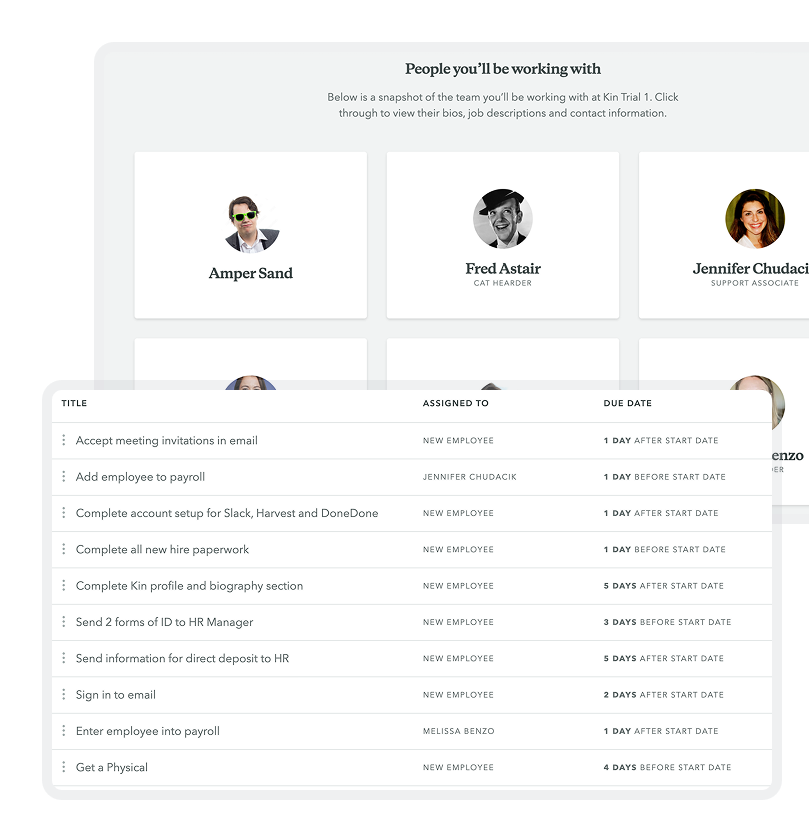 Employee onboarding.