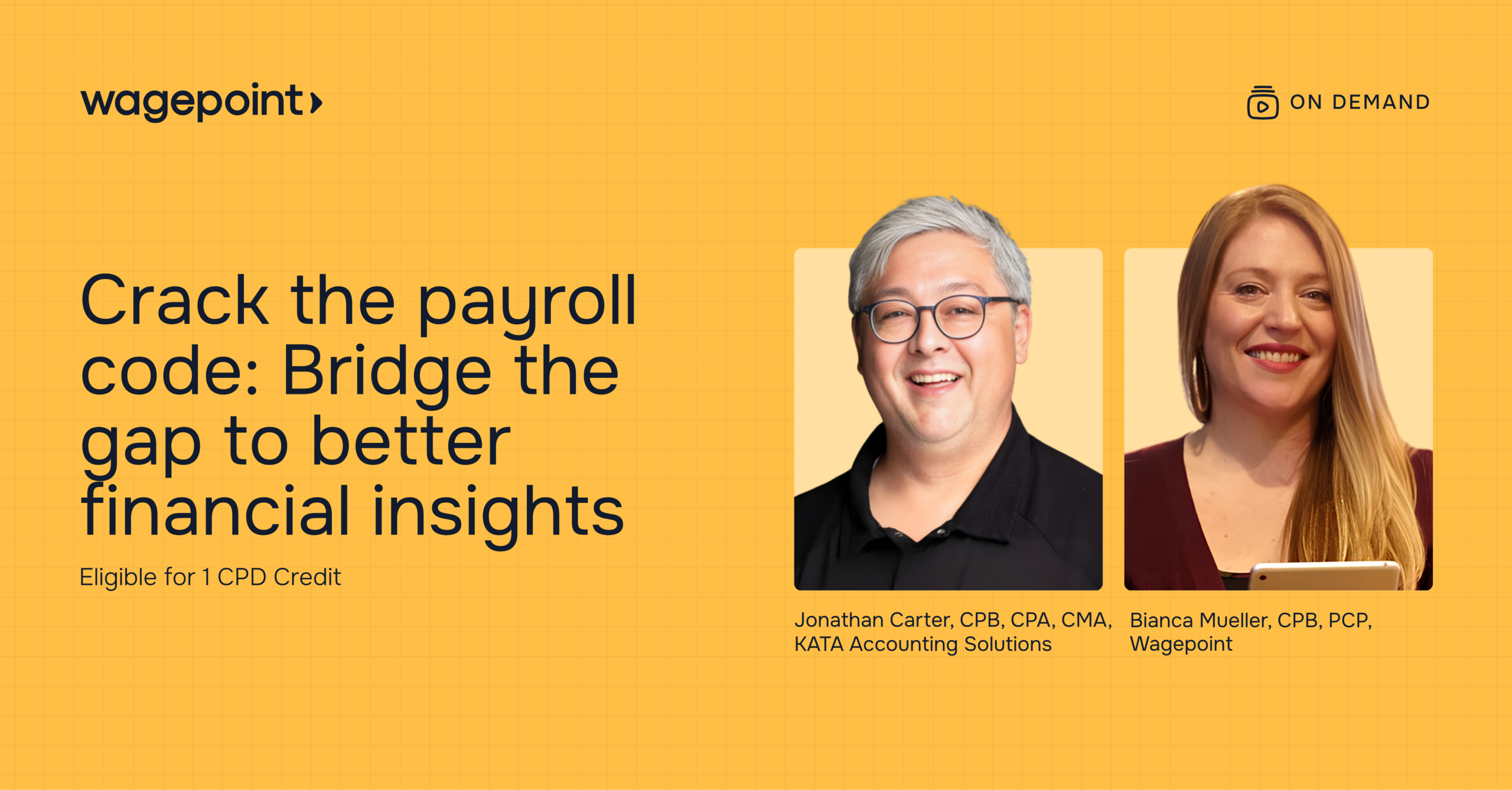 Watch Crack the payroll code: Bridge the gap to better financial insights on-demand