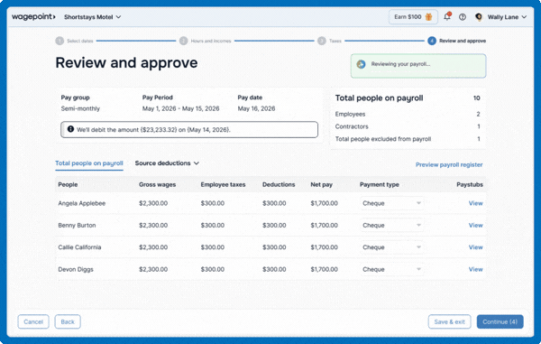 AI Payroll Summary GIF