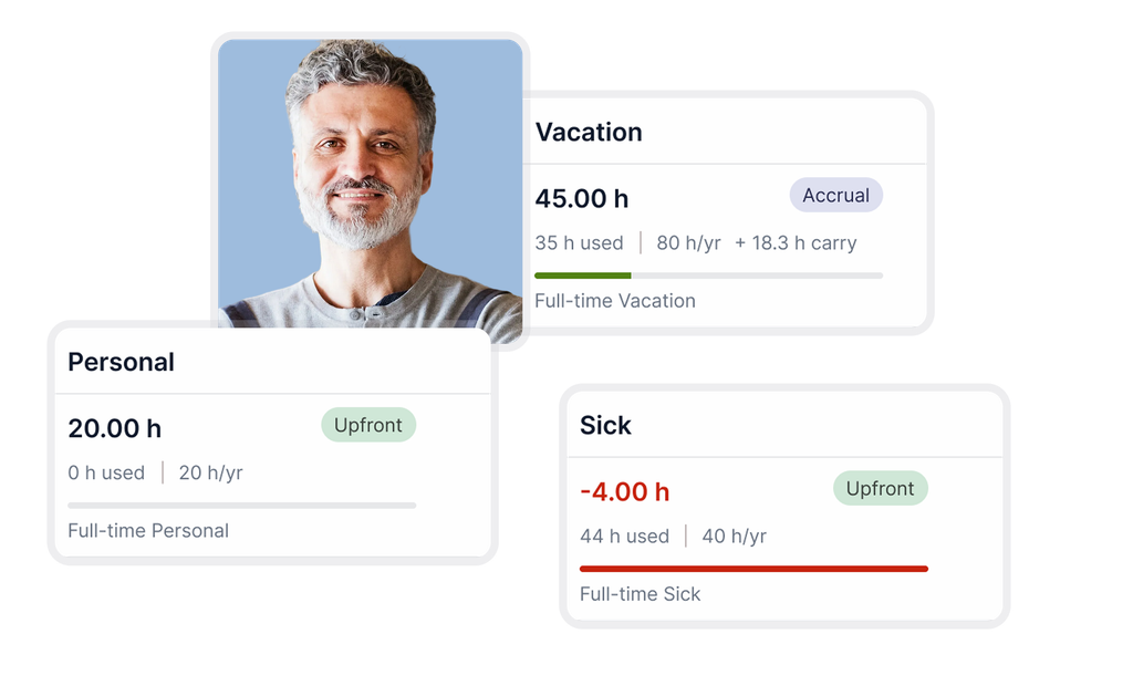 Time off balances